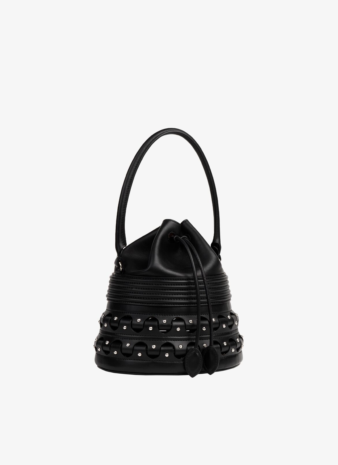 HINGE BUCKET CORSET 19 BAG ALAÏA BLACK HINGE BUCKET CORSET 19 BAG